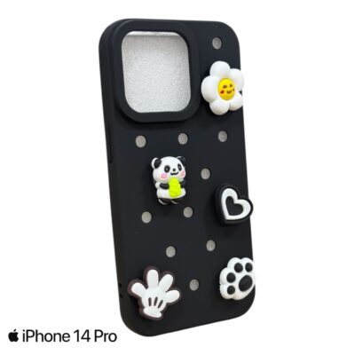 Silicon Case για iPhone 14 Pro ''Crocks Black''