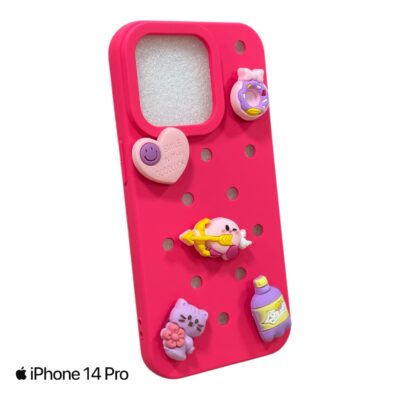 Silicon Case για iPhone 14 Pro ''Crocks Pink''