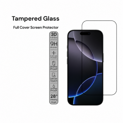 iPhone 15 Tempered Glass Full Glue